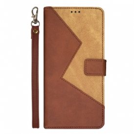 Folio Cover Motorola Edge 40 Pro Bicolore Idewei