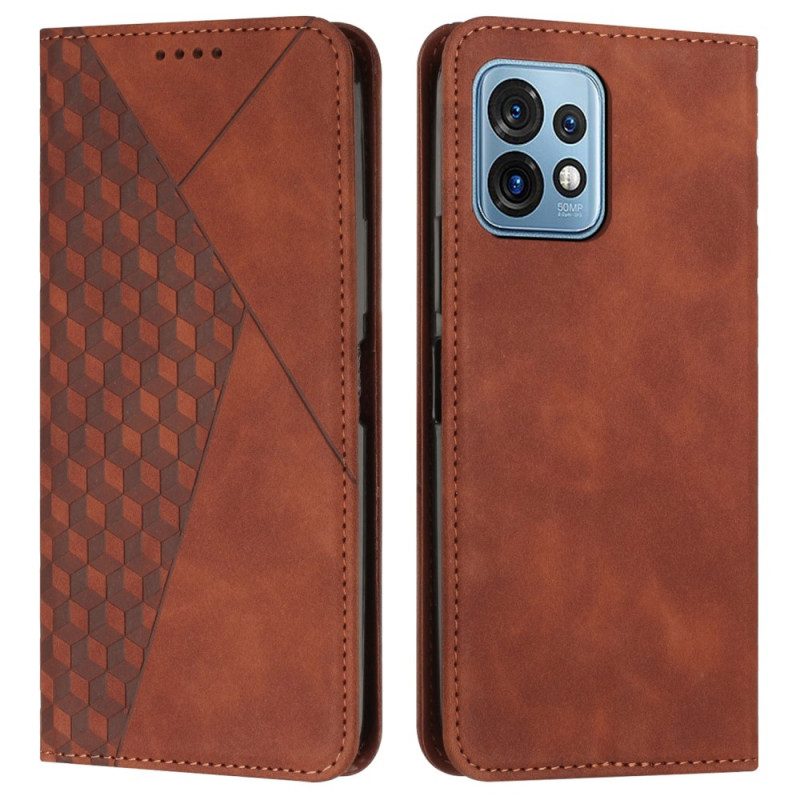 Folio Cover Motorola Edge 40 Pro Custodia in pelle Modello 3d