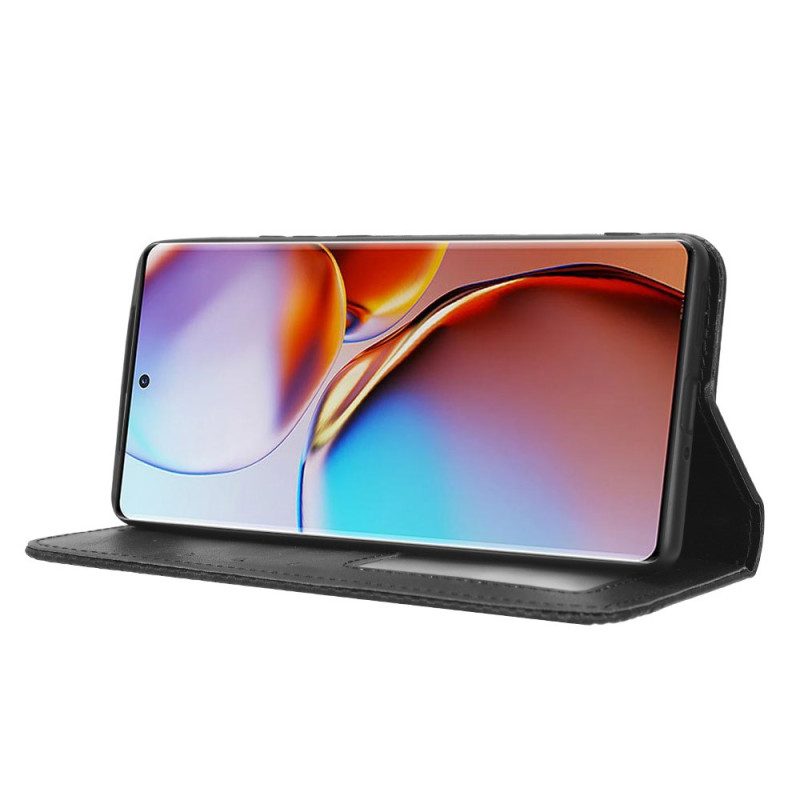 Folio Cover Motorola Edge 40 Pro Custodia in pelle Stilizzato