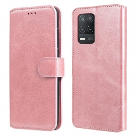 Custodia in pelle Realme 8 5G Effetto Pelle