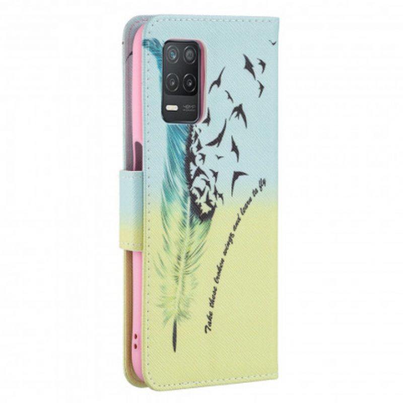 Custodia in pelle Realme 8 5G Impara A Volare