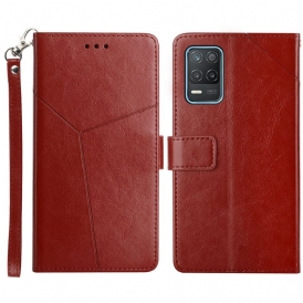 Custodia in pelle Realme 8 5G Stile Pelle Geo Y Design