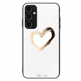 Cover Samsung Galaxy A34 5G Cuore In Vetro Temperato
