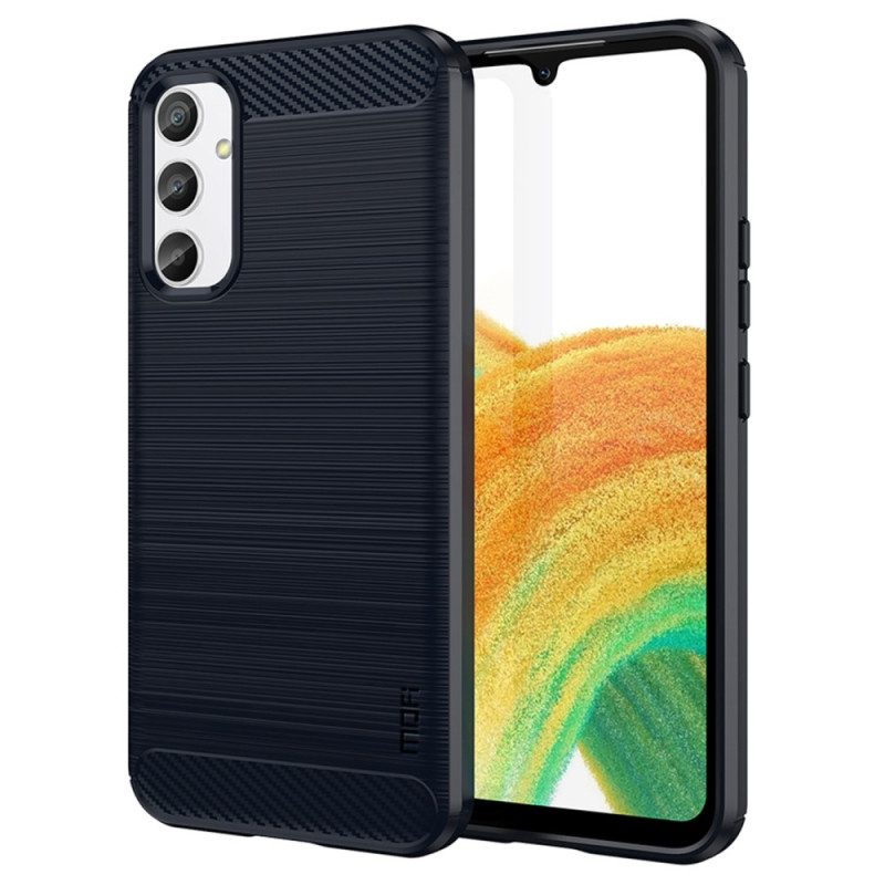 Cover Samsung Galaxy A34 5G Fibra Di Carbonio Spazzolata Mofi
