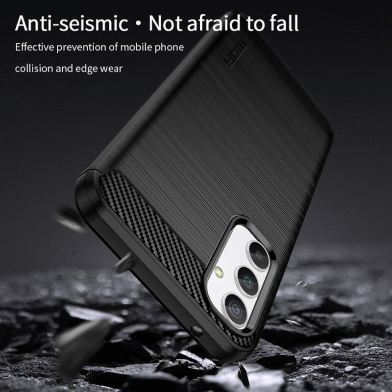 Cover Samsung Galaxy A34 5G Fibra Di Carbonio Spazzolata Mofi