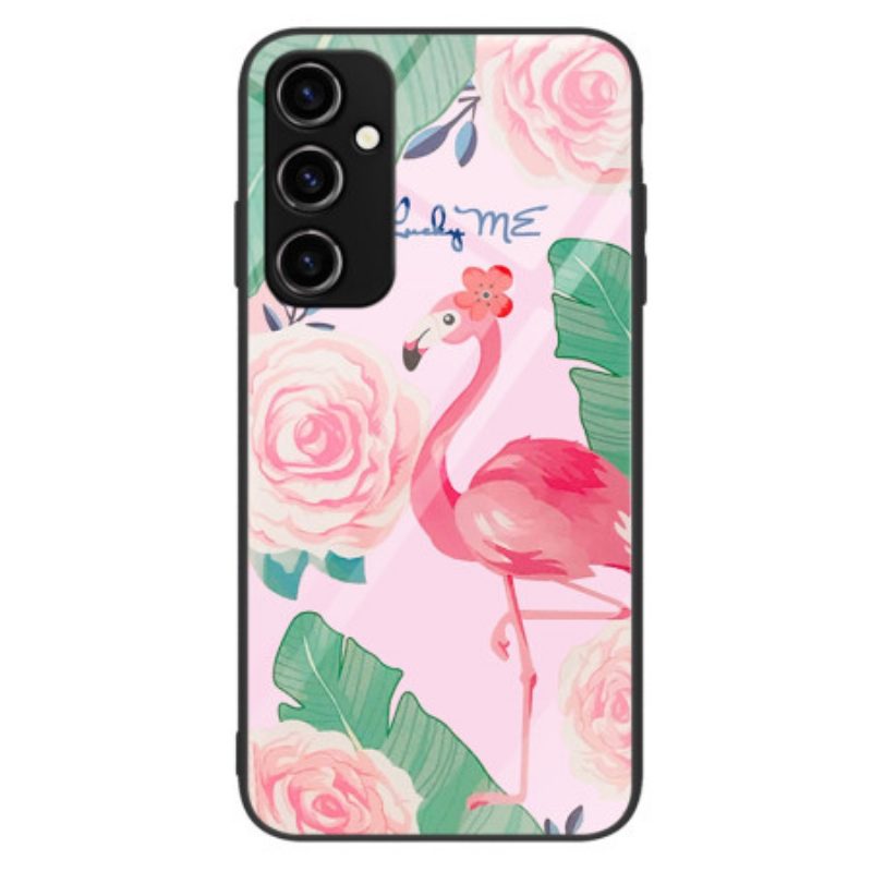 Cover Samsung Galaxy A34 5G Vetro Temperato Fenicottero