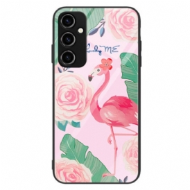 Cover Samsung Galaxy A34 5G Vetro Temperato Fenicottero