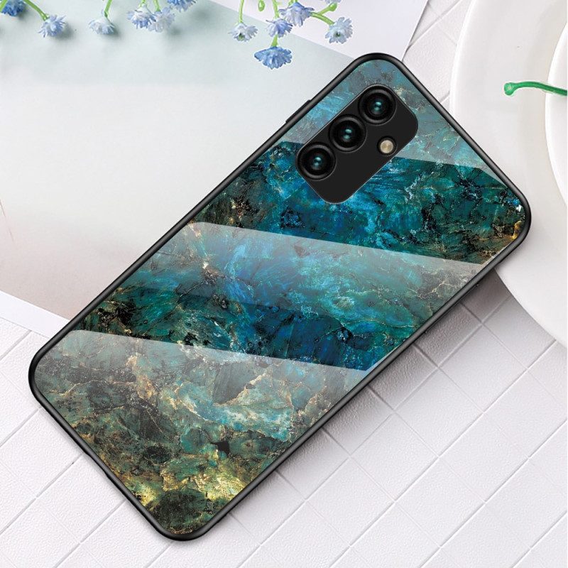 Cover Samsung Galaxy A34 5G Vetro Temperato In Marmo