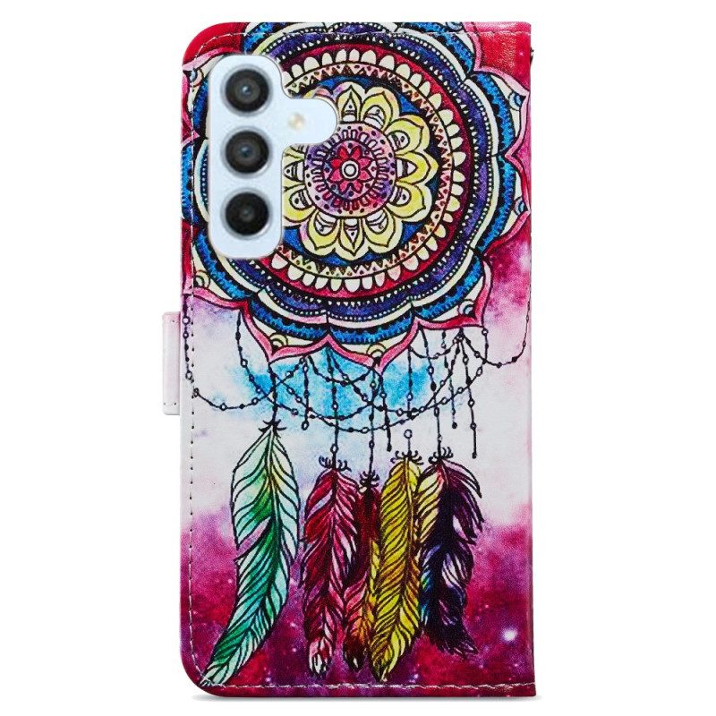 Custodia in pelle Samsung Galaxy A34 5G Acchiappasogni Artistico