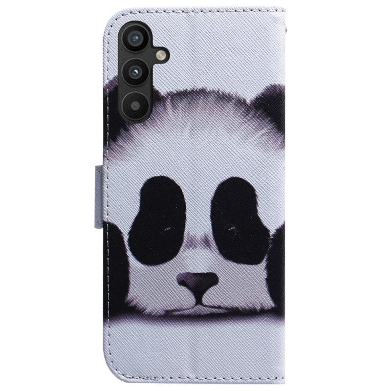 Custodia in pelle Samsung Galaxy A34 5G Fiore Strappy Dell'annata