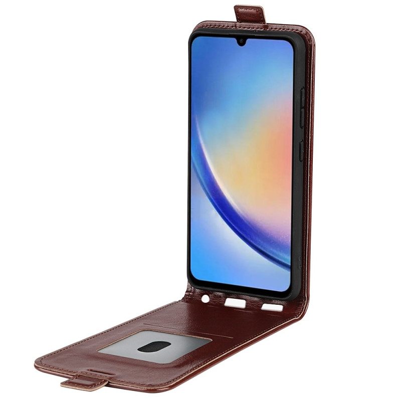 Custodia in pelle Samsung Galaxy A34 5G Folio Cover Aletta Verticale