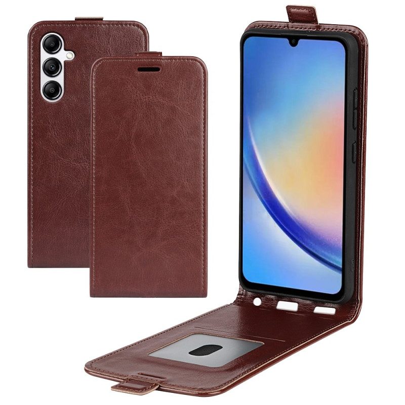 Custodia in pelle Samsung Galaxy A34 5G Folio Cover Aletta Verticale