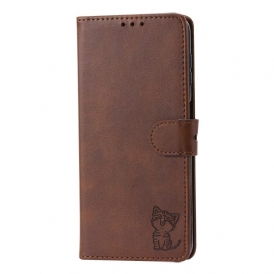 Custodia in pelle Samsung Galaxy A34 5G Gattino