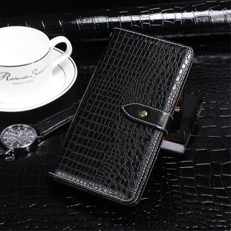 Custodia in pelle Samsung Galaxy A34 5G Idewei Coccodrillo