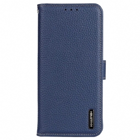 Custodia in pelle Samsung Galaxy A34 5G Khazneh Pelle Di Litchi