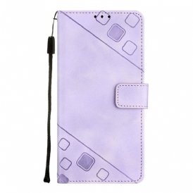 Custodia in pelle Samsung Galaxy A34 5G Modello 70 Strappy