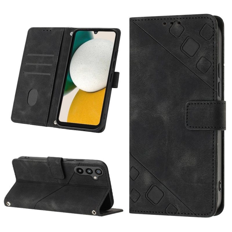 Custodia in pelle Samsung Galaxy A34 5G Modello 70 Strappy