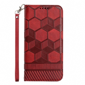 Custodia in pelle Samsung Galaxy A34 5G Modello Di Pallone Da Calcio