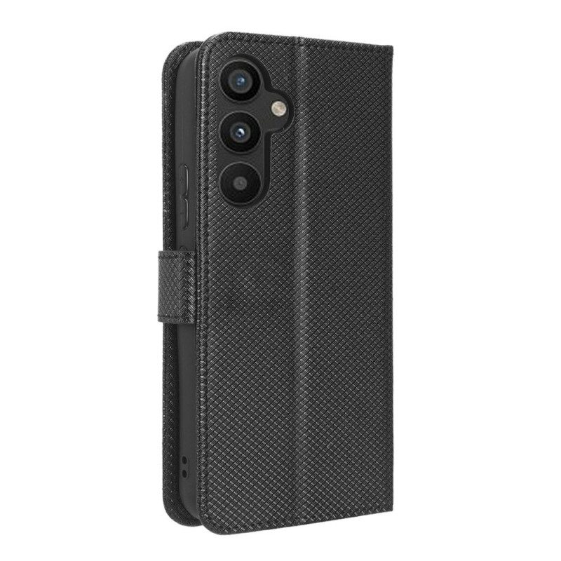 Custodia in pelle Samsung Galaxy A34 5G Stile Strappy