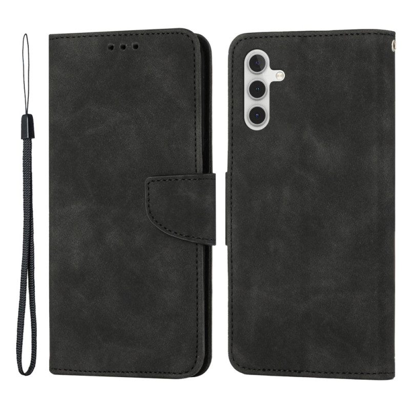 Custodia in pelle Samsung Galaxy A34 5G Stile Vintage