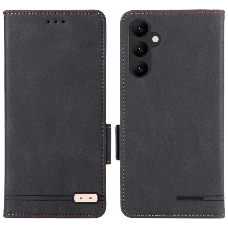 Folio Cover Samsung Galaxy A34 5G Custodia in pelle Disegno D'epoca