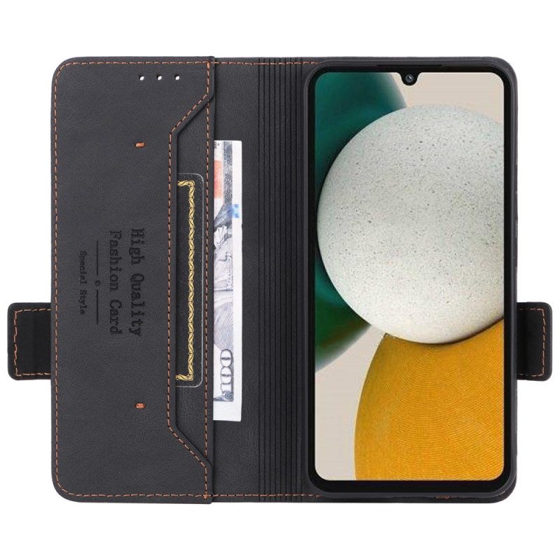 Folio Cover Samsung Galaxy A34 5G Custodia in pelle Disegno D'epoca