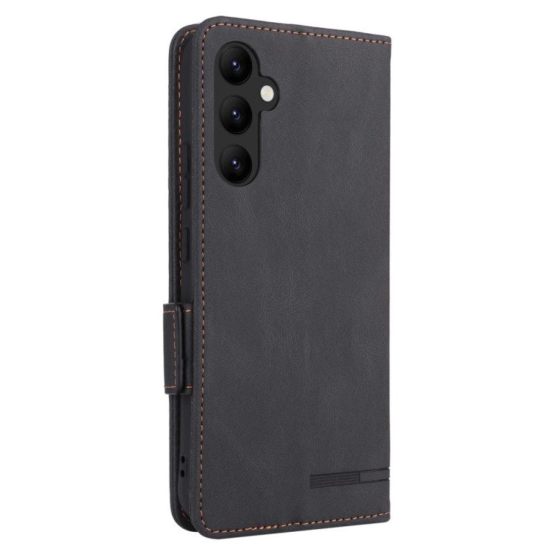 Folio Cover Samsung Galaxy A34 5G Custodia in pelle Disegno D'epoca