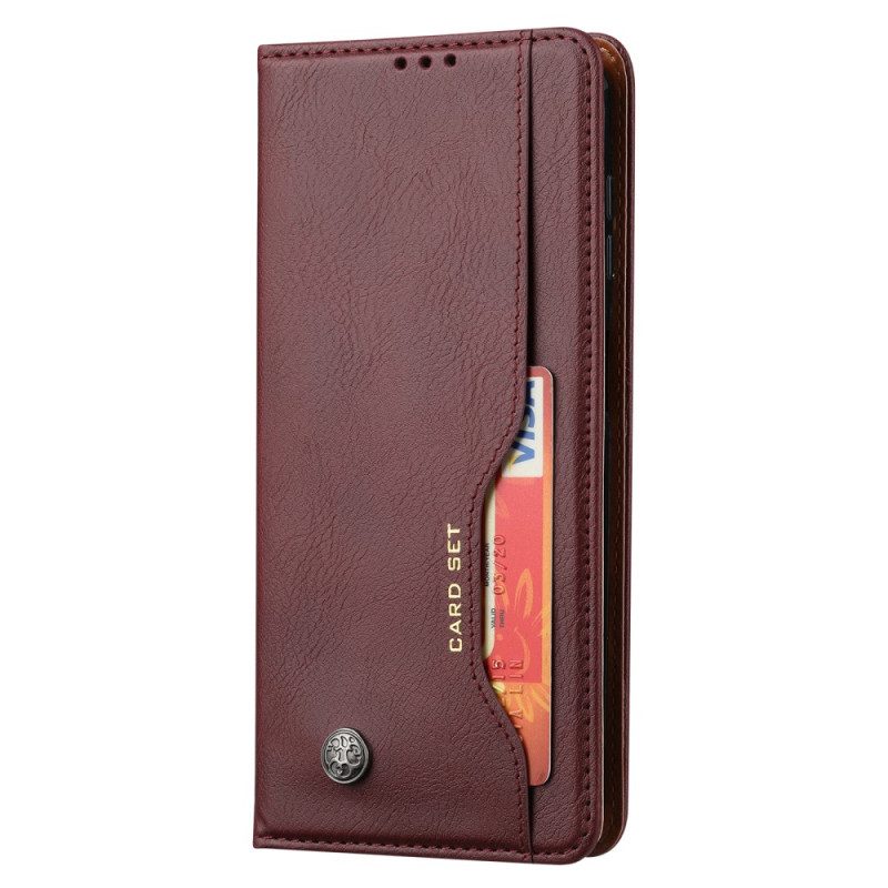 Folio Cover Samsung Galaxy A34 5G Custodia in pelle Portacarte In Ecopelle