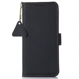 Folio Cover Samsung Galaxy A34 5G Rfid In Vera Pelle