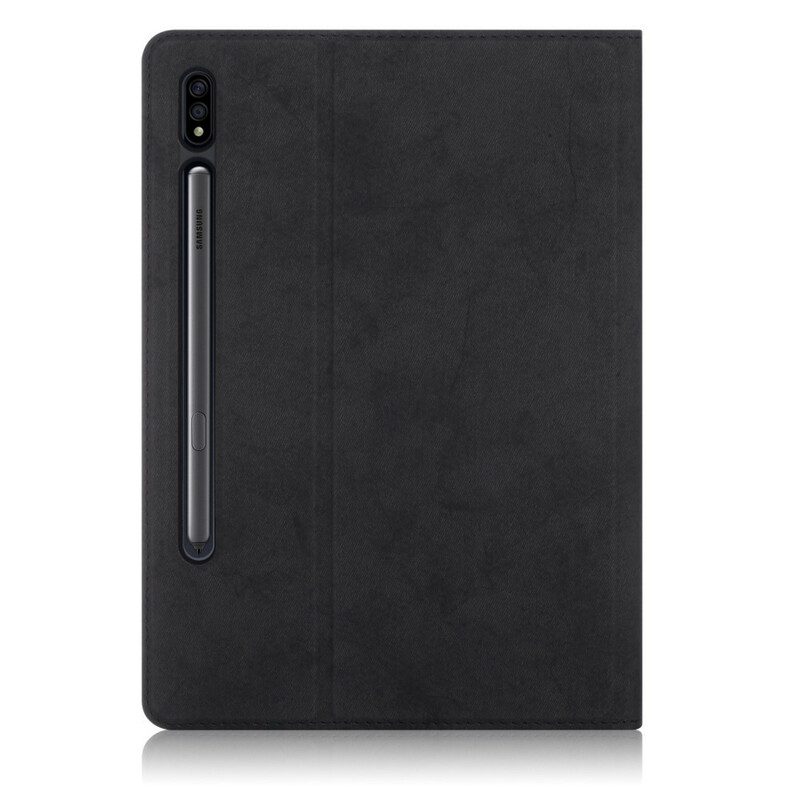 Custodia in pelle Samsung Galaxy Tab S8 Plus / Tab S7 Plus Effetto Pelle Da Lavoro