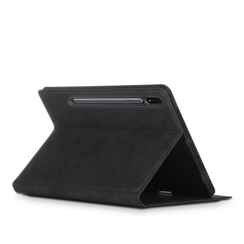 Custodia in pelle Samsung Galaxy Tab S8 Plus / Tab S7 Plus Effetto Pelle Da Lavoro