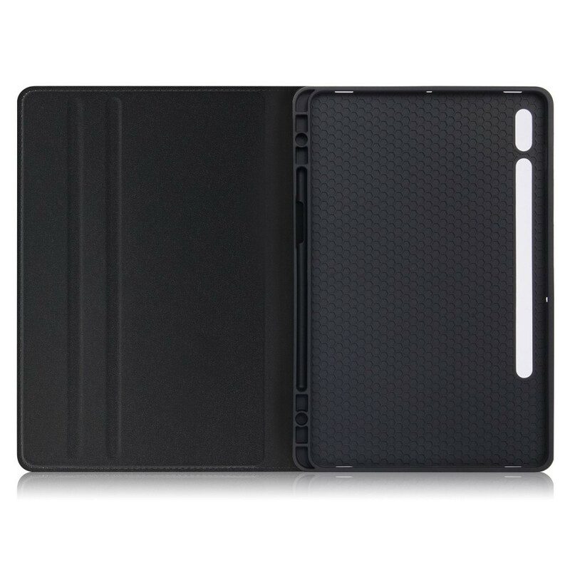Custodia in pelle Samsung Galaxy Tab S8 Plus / Tab S7 Plus Effetto Pelle Da Lavoro
