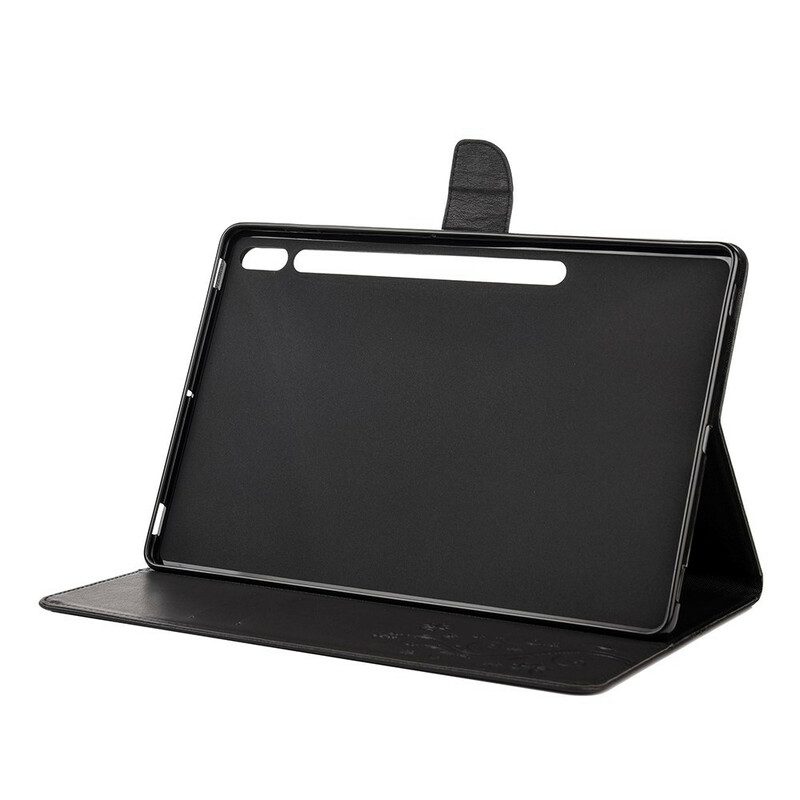 Custodia in pelle Samsung Galaxy Tab S8 Plus / Tab S7 Plus Farfalle Floreali