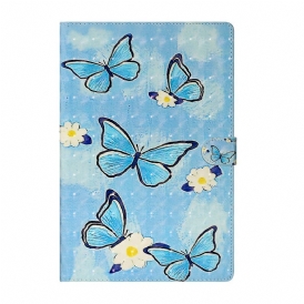 Custodia in pelle Samsung Galaxy Tab S8 Plus / Tab S7 Plus Fata Farfalla