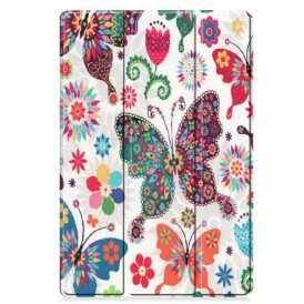Custodia Samsung Galaxy Tab S8 Plus / Tab S7 Plus Farfalle E Fiori Migliorati