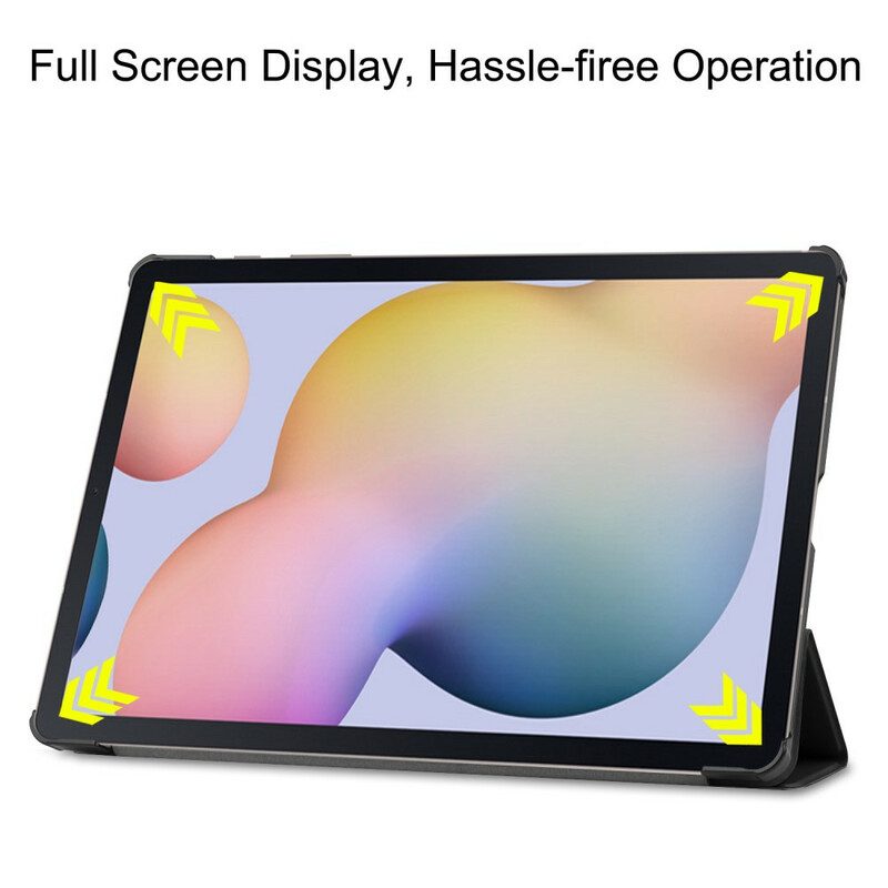 Custodia Samsung Galaxy Tab S8 Plus / Tab S7 Plus Portapenne A Tre Pieghe