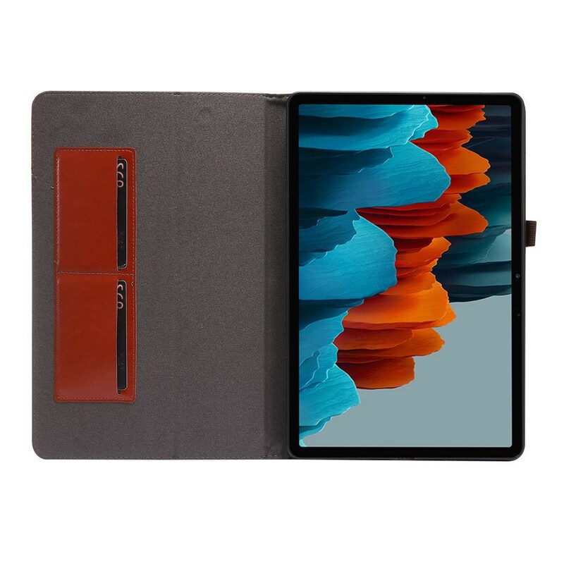 Folio Cover Samsung Galaxy Tab S8 Plus / Tab S7 Plus 2 Persiane In Ecopelle