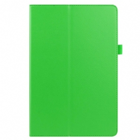 Folio Cover Samsung Galaxy Tab S8 Plus / Tab S7 Plus Ecopelle Litchi
