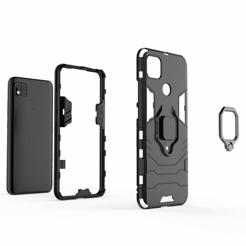 Cover Xiaomi Redmi 9C Anello Resistente