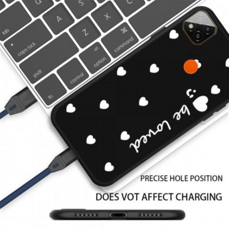 Cover Xiaomi Redmi 9C Cuore In Silicone Be Loved