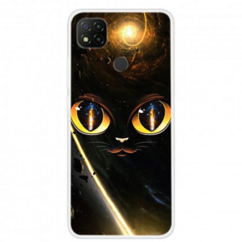 Cover Xiaomi Redmi 9C Gatto Galassia