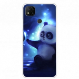 Cover Xiaomi Redmi 9C Panda Nello Spazio