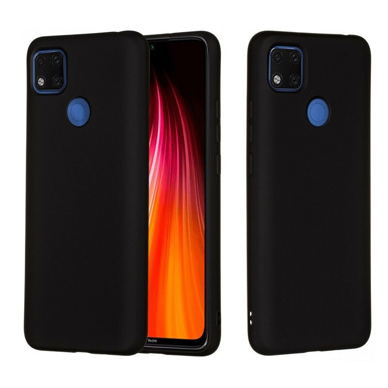 Cover Xiaomi Redmi 9C Silicone Liquido Con Cordino