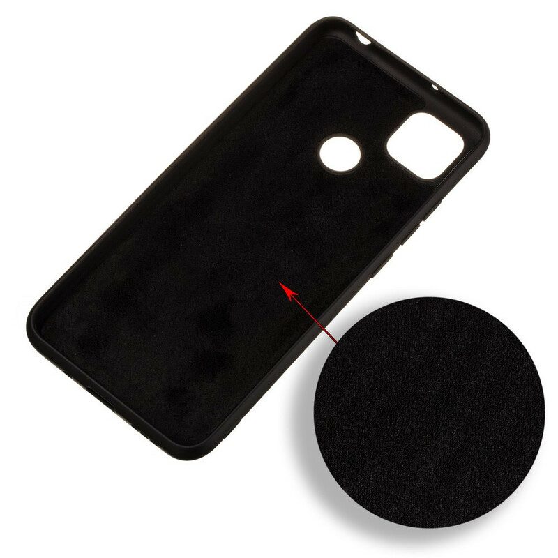 Cover Xiaomi Redmi 9C Silicone Liquido Con Cordino