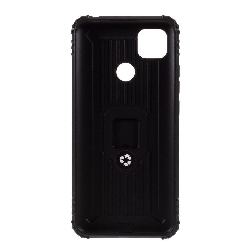 Cover Xiaomi Redmi 9C Stile Ad Anello In Fibra Di Carbonio