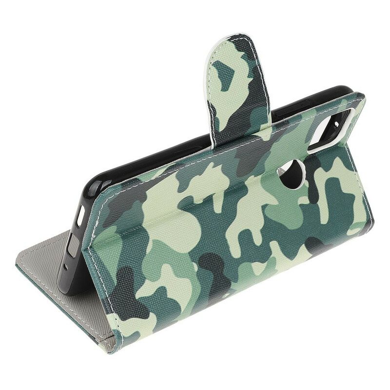 Custodia in pelle Xiaomi Redmi 9C Camuffare