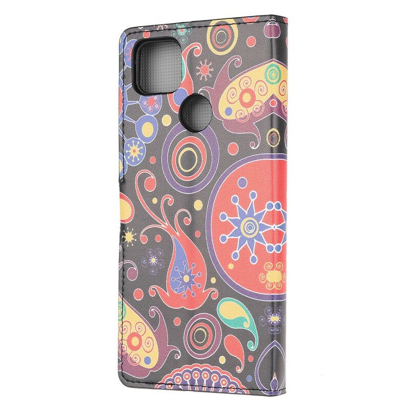 Custodia in pelle Xiaomi Redmi 9C Disegno Della Galassia