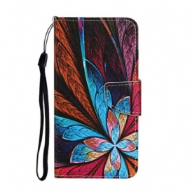Custodia in pelle Xiaomi Redmi 9C Fiore Di Pavone
