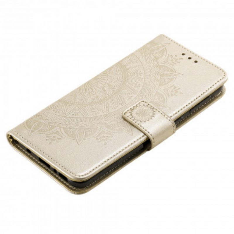 Custodia in pelle Xiaomi Redmi 9C Mandala Del Sole