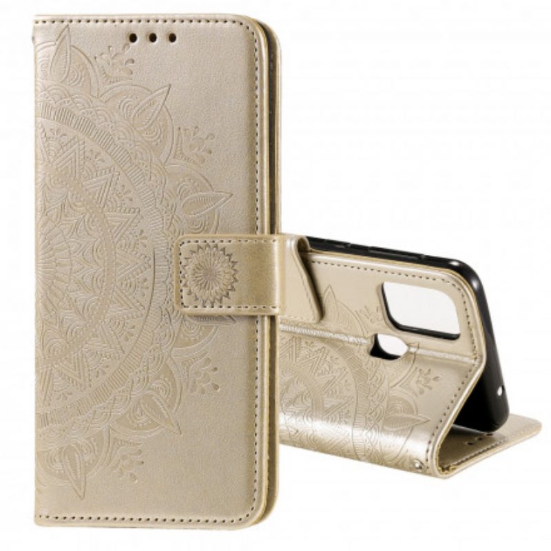 Custodia in pelle Xiaomi Redmi 9C Mandala Del Sole